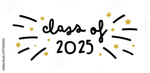 Class of 2025 Graduation Handwritten text