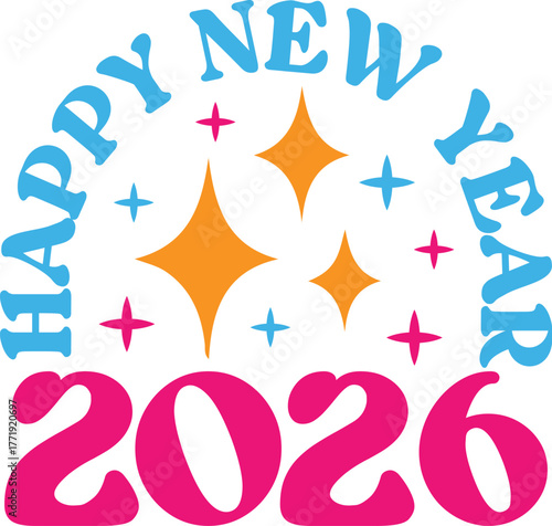 Happy New Year  Svg