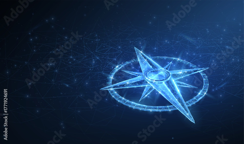 Digital compass. Business strategic explorer, Vision crisis, Mission path, Agency creative, Digital strategy, Market decision, Achievement strategy, Financial stock, Company vision concepts

