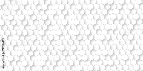 Abstract honeycomb background in white color. seamless bright white abstract leikhq hexagon background.	