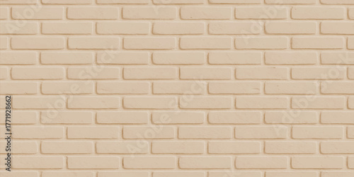 An abstract surface of old red brick wall texture and cement block structure makes a classic architectural background pattern