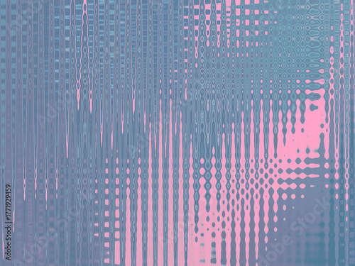 Background has bubbles, lines, a reminder of a game board design. Tones show muted elegance. Abstract design image with fine detail has lines & shapes with jewels quality.