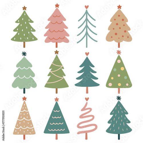 Boho Christmas Tree Design, Holiday, Winter, Festive, Christmas T-shirt