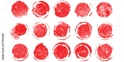 Collection of fifteen vibrant red fruit berries close-up macro photography freshness vector