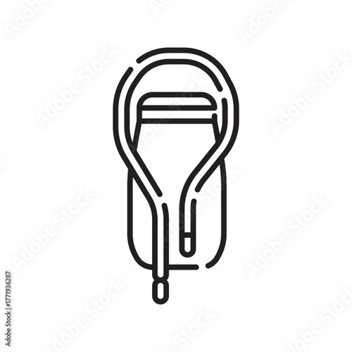 hydrator black line icon. Vector isolated element