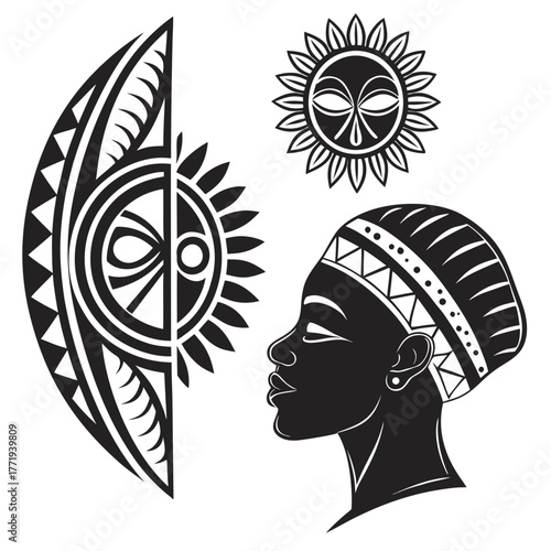 African tribal art design elements