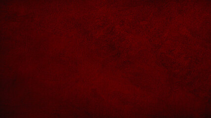Black dark red texture background. Painted concrete wall surface. Grunge rough uneven plaster scratched damaged. Close-up. Design.Template. Empty blank. 