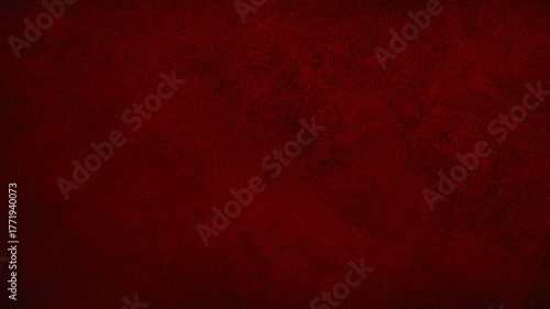 Black dark red texture background. Painted concrete wall surface. Grunge rough uneven plaster scratched damaged. Close-up. Design.Template. Empty blank.