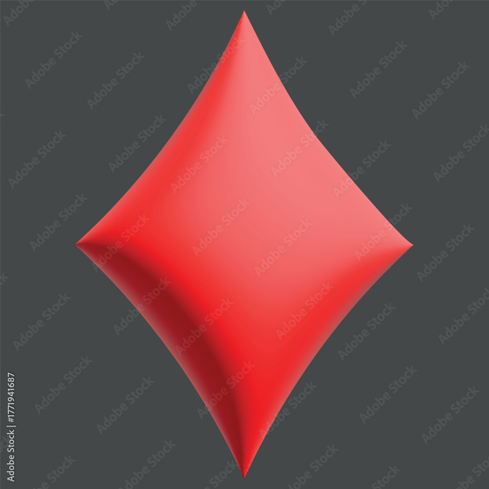 Obraz premium Casino plaing cards icons. vector illustration of a poker card.Card suits in 3D, hand-drawn in vector. Game icons on a green background. For gambling and casinos.
