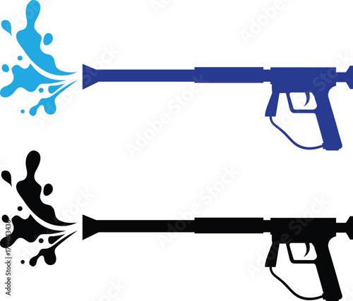 awesome pressure washing gun icon