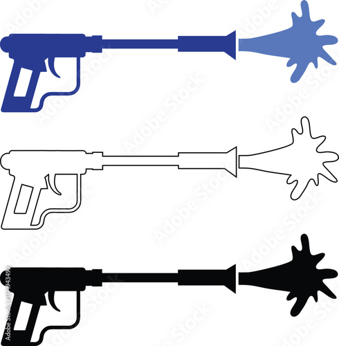 awesome pressure washing gun silhouette