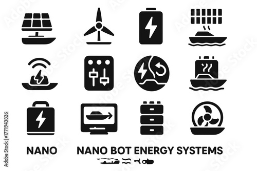 Cell vector boat energy wireless rechargeable micro propulsion icon battery monitor nano