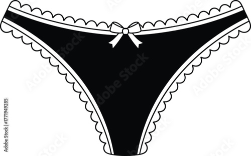 Vintage Canopy Crib Vector Illustration with Blue Striped Fabric, Curtains, and Storage Drawers, cad drawing flat vector illustration.