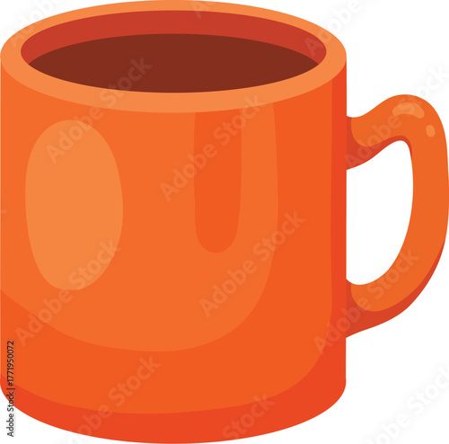 Pumpkin spice seasonal flavored product, drink mug, cup isolated on white background. Autumn delicious sweet desserts or pastry. Modern colorful vector illustration