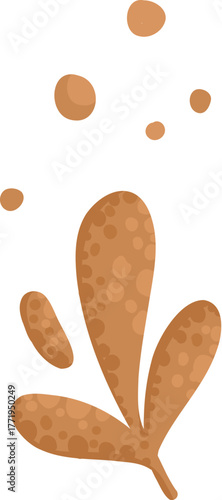 Pumpkin spice seasonal flavored product, drink mug, cup isolated on white background. Autumn delicious sweet desserts or pastry. Modern colorful vector illustration