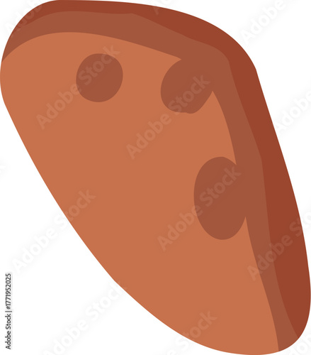 Cartoon meat product. Chicken, sausages and sausages. Steaks, pork bacon and ribs vector. Steak chicken, sausage and bacon, product ingredient illustration