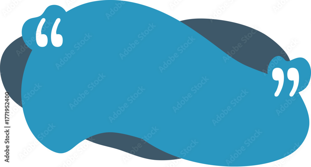 Fototapeta premium Quote in quotes. Remark frames, frame for idea and quotation template. Memo quotation frame, quote textbox or quoting commas dialog word tag. Vector isolated icon illustration