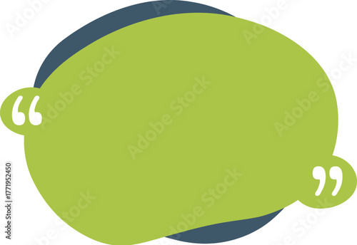 Quote in quotes. Remark frames, frame for idea and quotation template. Memo quotation frame, quote textbox or quoting commas dialog word tag. Vector isolated icon illustration