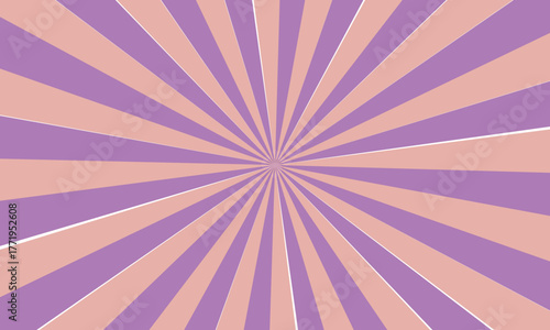 Purple and peach sunburst pattern background