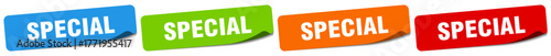 special sticker. special sticker set on white background