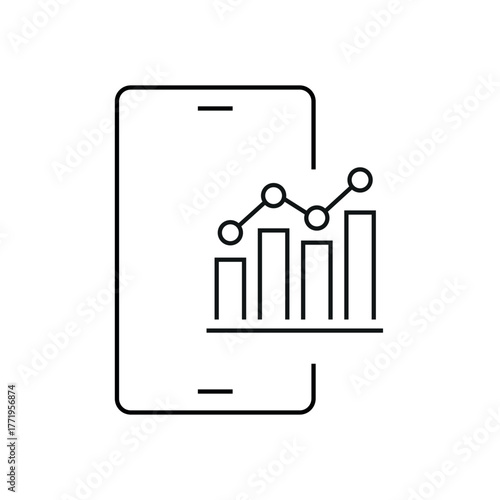 analitic icon. A set of analytics and data icons featuring charts, graphs, reports, dashboards, and metrics. Perfect for projects related to business analytics, statistics, data visualization. icons. 