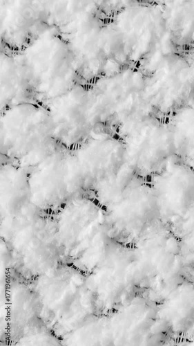 white braided material with an interesting pattern