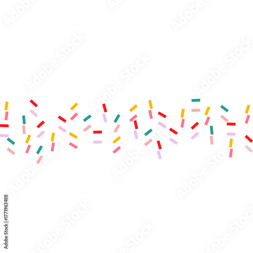 Colorful Abstract Confetti Scatter Pattern