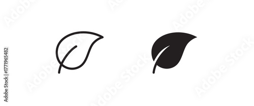 leaf nature, Sprout, plant, Leaves, organic plant, growth conditions, Floral branch icons button, vector, sign, symbol, logo, illustration, editable stroke, flat design style isolated on white linear