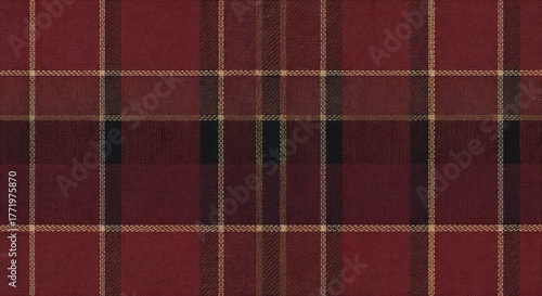 Burgundy fabric check pattern for backgrounds  