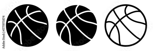 Basketball icon. Basket ball icon.