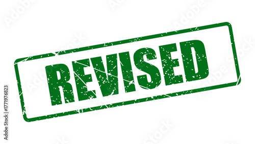 Revised stamp with grunge texture