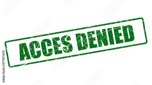 Acces denied stamp with grunge texture