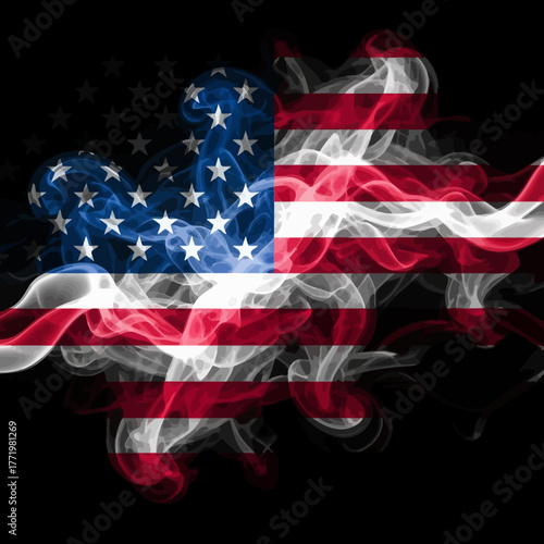 Heart Shaped American Flag Animation for Veterans Tribute