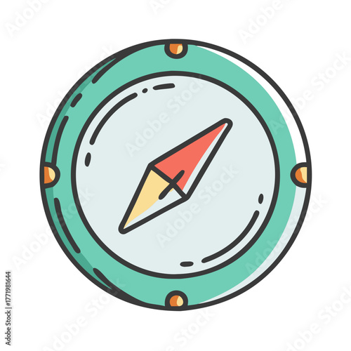 Stylized compass illustration vector graphic for navigation and exploration Free Download Stylized compass illustration vector graphic for navigation and exploration - GFXLoad