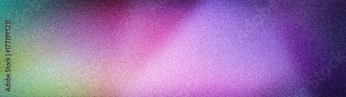 Vibrant and colorful gradient with grainy texture blending neon purple, pink, and soft yellow-green hues, creating a holographic background
