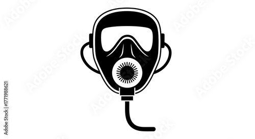 Abstract whisk silhouette with swirling elements