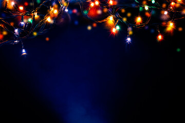 colorful christmas lights