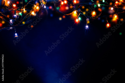 colorful christmas lights