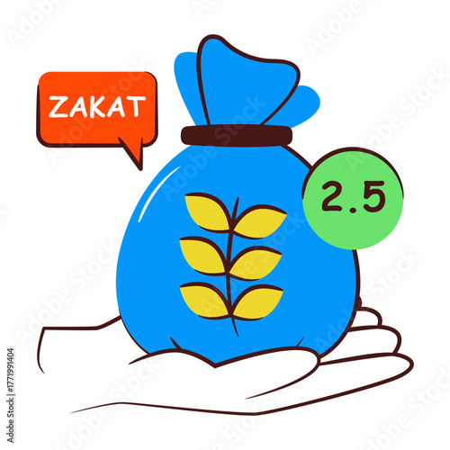 Perfect design icon of zakat