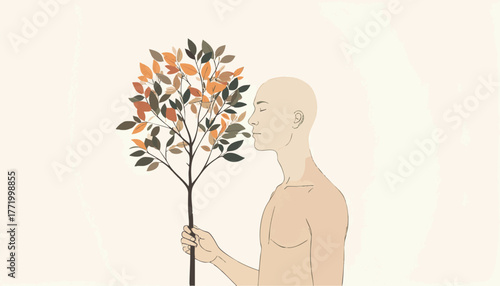 90s Youth with Cassette Player - Neon Energy