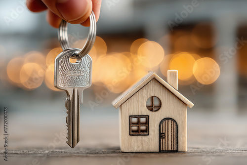 Remise des clés d’un nouveau logement, concept d’achat immobilier et prêt pour primo-accédant