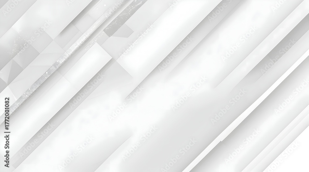 Obraz premium Grey and white abstract background with a shimmering paper texture, incorporating layered vector elements for a dynamic presentation design, suitable for various applications such as business, corpora