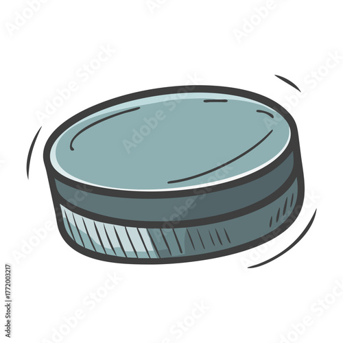 Hockey puck vector illustration scalable sport icon game equipment