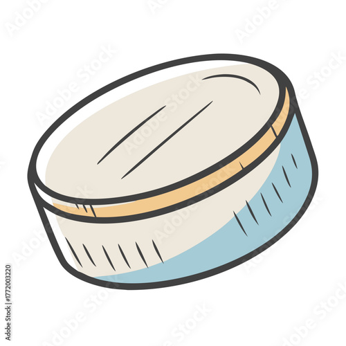 Vector hockey puck illustration scalable sport equipment icon