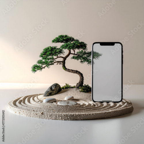 Smartphone Mockup Set - Blank Screen on Surreal Floating Islands and Fantasy Environments