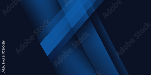 Blue black abstract background geometry shine and layer element vector for presentation design. Suit for business, corporate, institution, party, festive, seminar, and talks