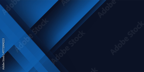 Blue black abstract background geometry shine and layer element vector for presentation design. Suit for business, corporate, institution, party, festive, seminar, and talks