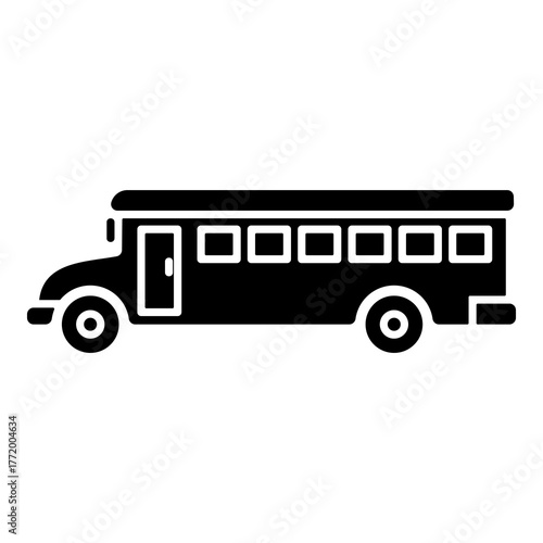 bus shool icon element for design
