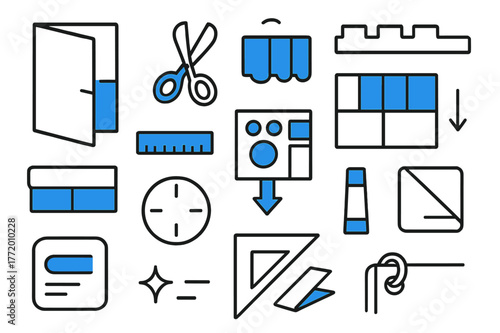 Dutch Door Doodle Elements.