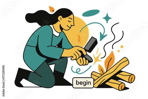 First Ember Spark. Keeper of the Hearth ? First Ember. A steel and flint kiss with a tiny spark; thin lines trace the ember?s breath into kindling. Tag reads